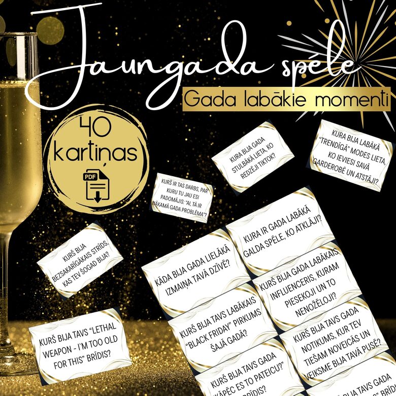 Jaunā Gada spēle "Gada labākie momenti", Digitāls PDF fails